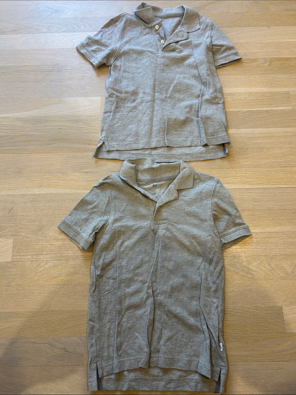 GAP Kids Short Sleeve Polo in Heather Gray